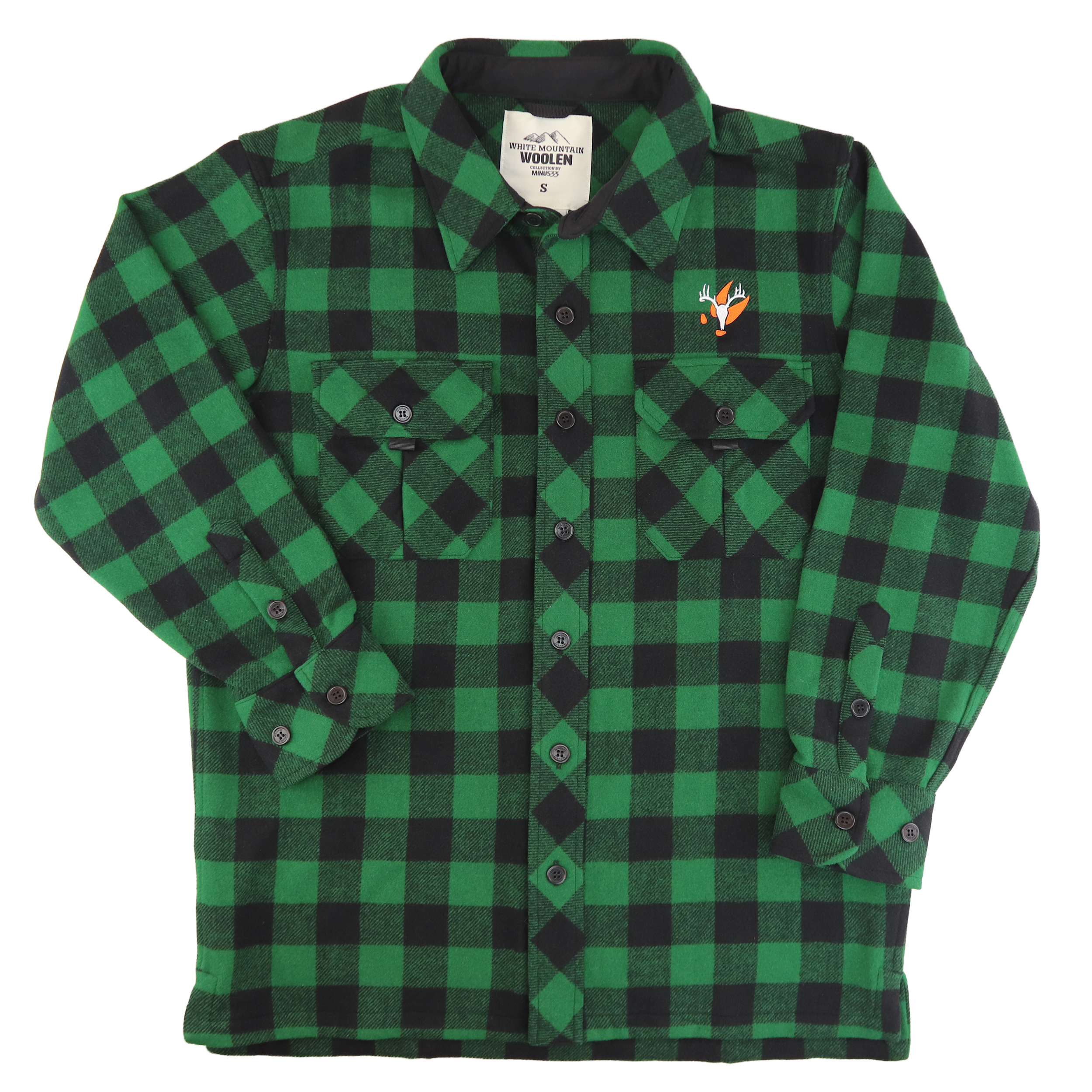 Big Woods Bucks Heavyweight Wool Guide Shirt Jacket - 34.4oz