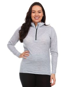 Microweight Women's Wool 1/4-Zip - Woolverino