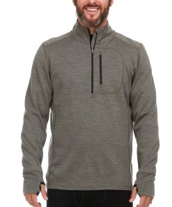 Wilderness Heavyweight Men's Wool 1/4 Zip - 100% Merino Wool