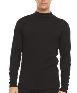 Men's Heavyweight Merino Wool Mock Neck | 100% Merino Wool